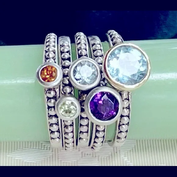 Stackable Ring Set, Size 7 - Picture 1 of 4